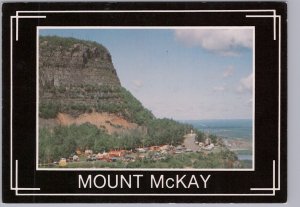 Camping At Mount McKay Scenic Lookout, Thunder Bay Ontario, Chrome Postcard