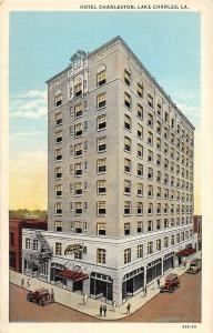 D93/ Lake Charles Louisiana La Postcard c1920 Hotel Charleston Building