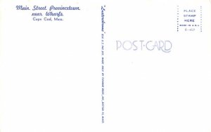 Main Street Provincetown  Massachusetts Postcard