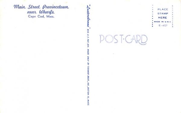 Main Street Provincetown  Massachusetts Postcard
