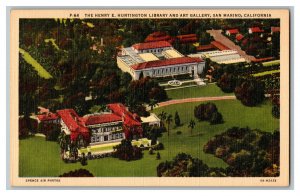 The Henry E. Huntington Library Art Gallery San Marino CA Standard View Postcard 