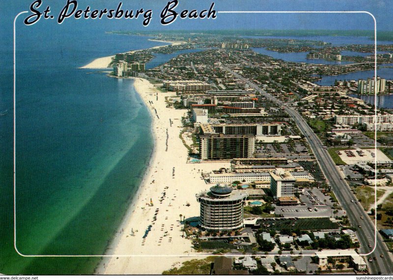 Florida St Petersburg Beach Aerial View Looking South