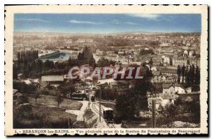 Old Postcard Besancon les Bains General view taken from the Beauregard Funicu...