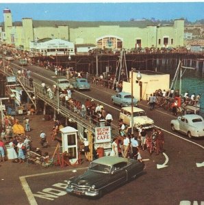 Santa Monica California Municipal Pier Bridge Chrome Vintage 50s Unposted