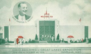 Postcard Ohio Cleveland Ohio Building Great Lakes Exposition 1936 23-6914