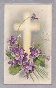 Easter Cross with Purple Flowers 1909