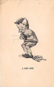 A Hot One A Hot One Artist Twelvetrees, Base Ball Baseball  Post Card