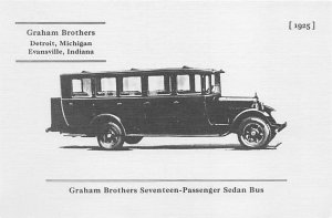 Graham Brothers Moden Card Detroit, Michigan USA View Postcard Backing 