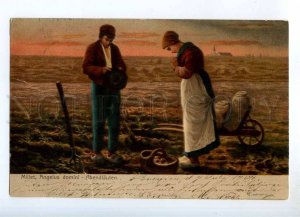 240839 Abendlauten by MILLET Vintage POST 1904 year postcard