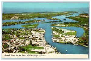 c1960's Anclote River Looking Towards Gulf of Mexico Tarpon Springs FL Postcard