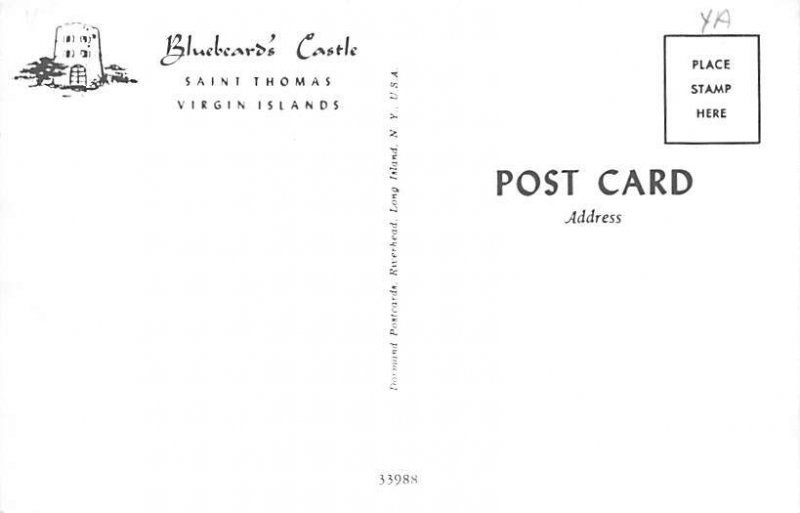 Bluebeards Castle Saint Thomas Virgin Islands Postcard
