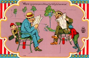 4th Of July Firecracker Schoolboy Prank Postcard