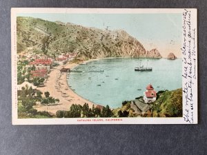 Avalon Bay Catalina Island CA Litho Postcard H1156082626