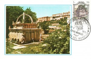 Postcard Fontana Del Rosello Sassari Edizione Roma Rome Italy