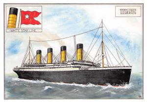 White Star Liner Titanic Modern White Star Line Ship Steamer Unused 