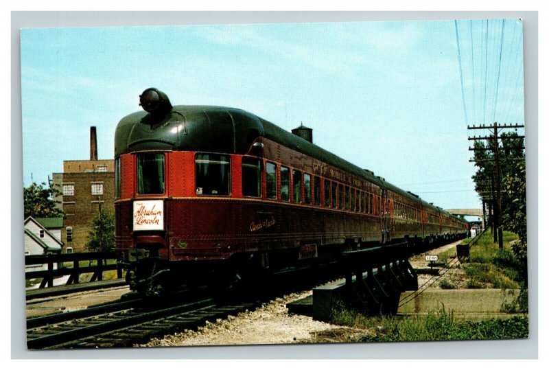 Vintage 1964 Postcard Gulf Mobile & Ohio Railroad Bloomington Illinois