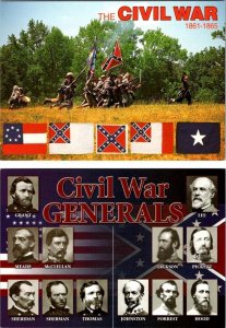 2~4X6 Postcards  CIVIL WAR 1861-1865 RE-ENACTMENT & CIVIL WAR GENERALS Military