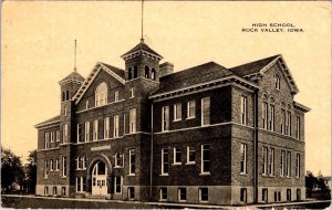 Rock Valley, IA Iowa  HIGH SCHOOL  Sioux County  1917 Vintage Postcard