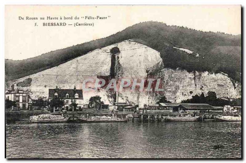 Biessard - From Rouen to Le Havre aboard the Felix Faure - Old Postcard