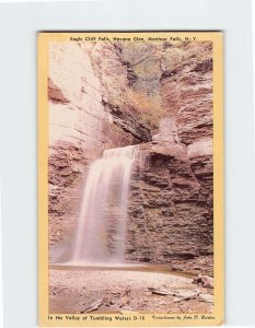 Postcard Eagle Cliff Falls, Havana Glen, Montour Falls, New York