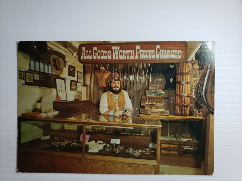 Vintage Postcard Silver Bar Jail & Jewelry Store Eric Drake Phoenix Arizona 1989