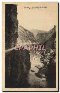 Old Postcard Gorges of Chabet El Akra Entree Gorge