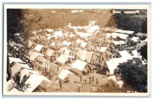 c1930's Market Day Chichicastenango Guatemala Posted Vintage RPPC Photo Postcard 