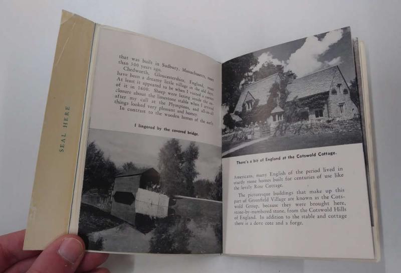 Dearborn Michigan Greenville Village and Museum Vintage Booklet J74222