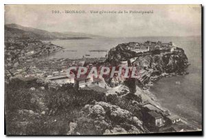 Old Postcard Monaco General view of the Principality