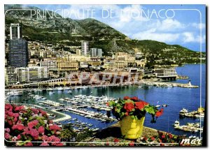 Modern Postcard The Principality of Monaco Monte Carlo Harbor