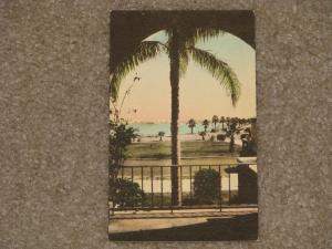 The Yacht Basin, Winter Park, Florida, Hand Colored, unused