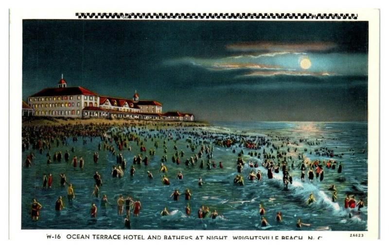 Ocean Terrace Hotel, Wrightsville Beach, NC Postcard *5N2