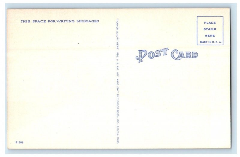 c1940's Wareham MA, Summer Cottages Bay View St. Swift Beach Car Postcard