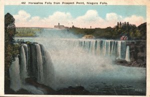 Vintage Postcard 1921 Horseshoe Falls From Prospect Point Niagara Falls Canada