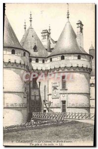 Old Postcard Chaumont Chateau Gate entrance