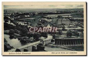 Old Postcard Radium Solbad Kreuznach Nahe Blick Auf Die Brucke und Cacilienhaus