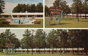 Cartão postal vintage Johnny Walker Motel Hospitality Group Latta, Carolina do Sul SC-