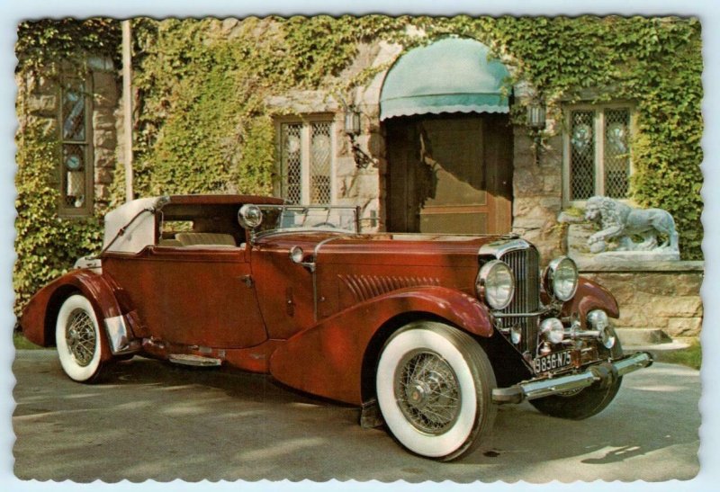 GRETA GARBO'S $90,000 DUESENBERG ~ Lake George Cavalcade of Cars 4x6 Postcard