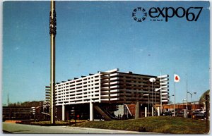 VINTAGE POSTCARD THE PAVILLION OF JAPAN AT THE MONTREAL CANADA EXPO 1967 V5