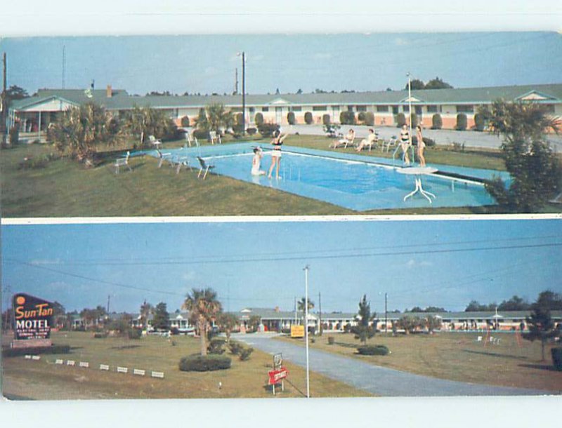 Pre-1980 MOTEL SCENE Allendale - Near Barnwell South Carolina SC AD9346