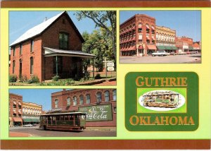 Guthrie, OK Oklahoma  STREET SCENES  Coca-Cola Sign  LOGAN COUNTY  4X6 Postcard