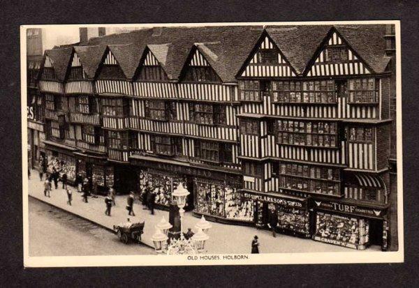 UK Raphael Tuck Sons Houses Stores Clarkson Turf HOLBORN London England Postcard