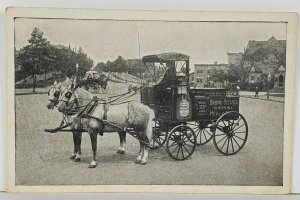 BROMO SELTZER Horse Drawn Wagon Emerson Drug Advert Baltimore MD Postcard Q3