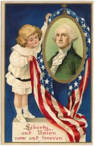 Washington's Birthday Greetings PC,  Clapsaddle