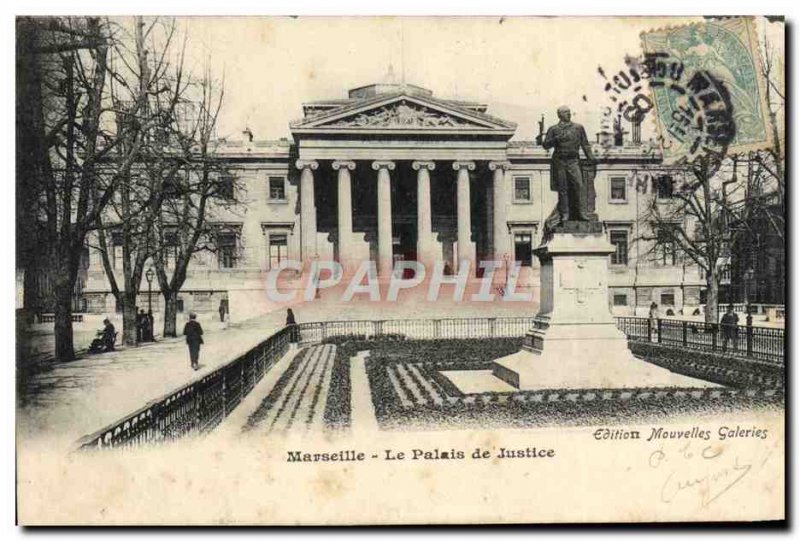 Old Postcard Marseille Courthouse