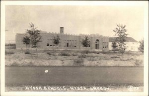 Nyssa Oregon OR Schools c1940 Real Photo Postcard