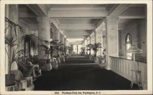 Washington DC Wardman Park Inn c1915 Real Photo Postcard
