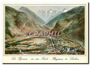 Modern Postcard The Vue Generale Pyrenees Bagneres de Luchon