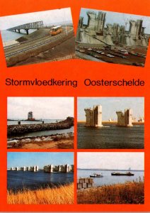 Netherlands Stormvloedkering Oosterschelde Multi View