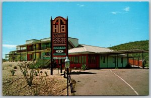 Vtg Tombstone Arizona AZ Lookout Lodge Motel Chrome View Postcard